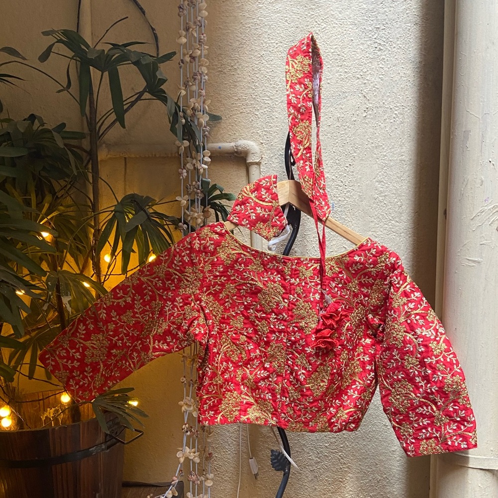 Set of  Blouse+Mask+Belt. Size - L - Picture 5 of 14